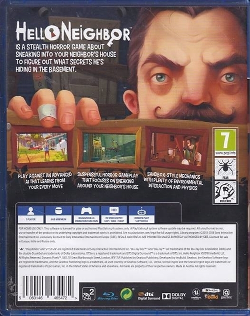 Hello Neighbor - PS4 (A Grade) (Genbrug)
